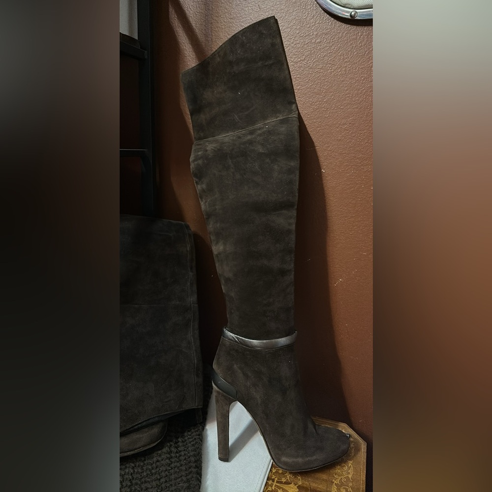 Fendi Suede Over-the-Knee Boots